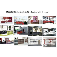 MDF Madera moderna acrílico armarios de cocina (ZHUV)
